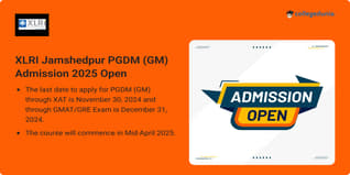 XLRI Jamshedpur PGDM (GM) Admission 2025 Open; Check Eligibility Criteria, Important Dates Here
